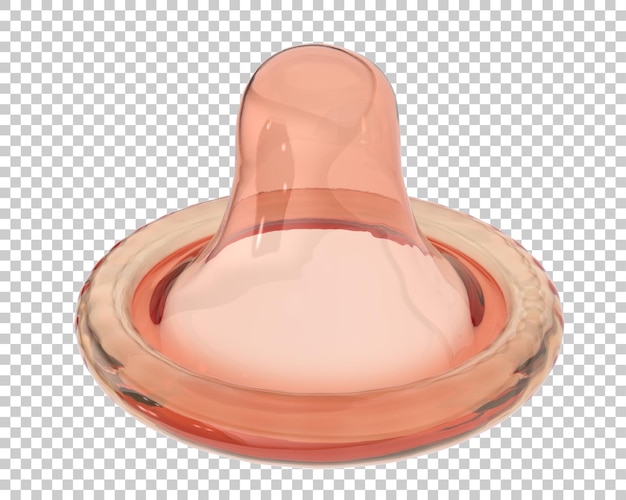 PSD condom on transparent background 3d rendering illustration