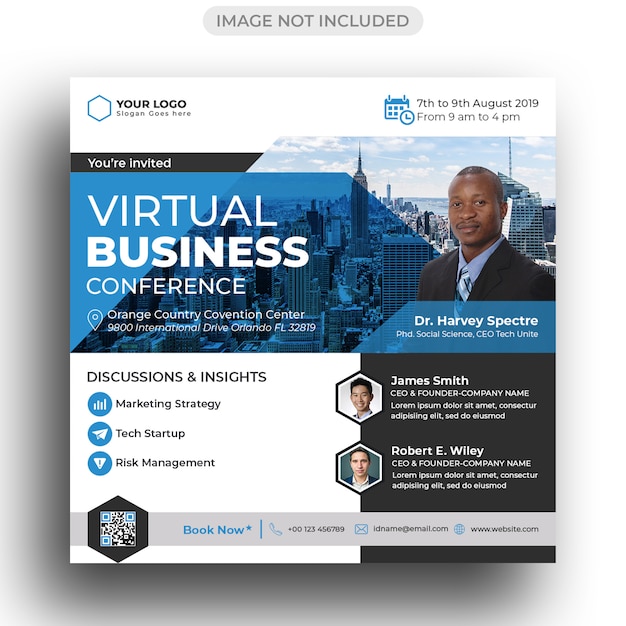 Conference Flyer Social Media Post Template