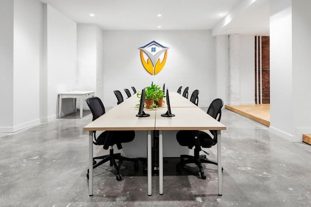 Conference room logo mockup