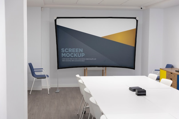 PSD conference room mockup design