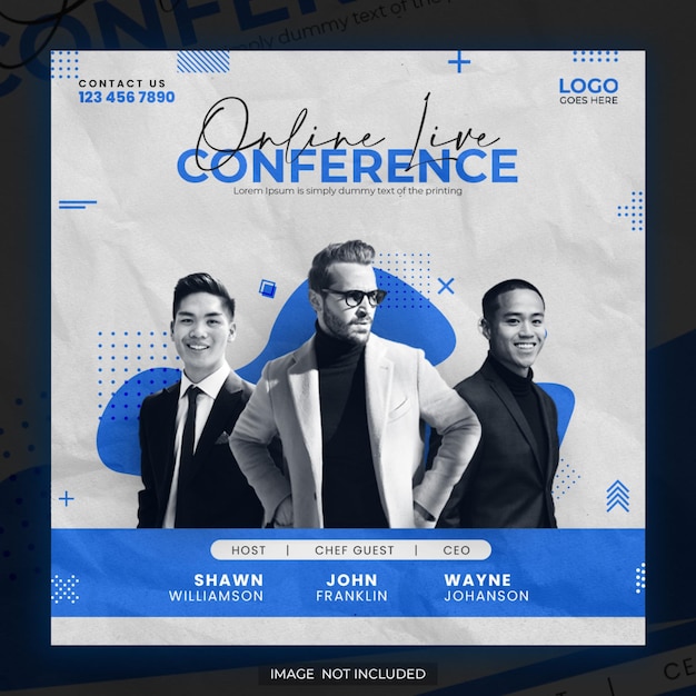 PSD conference social media template