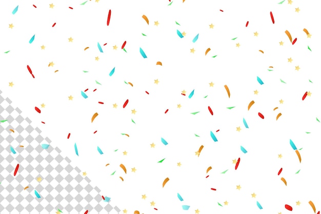 Confetti background Party and birthday confetti Holiday festival design isolated background