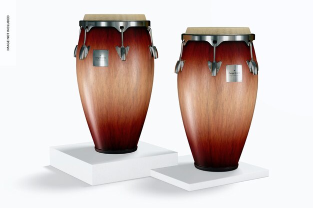 PSD conga drums makieta