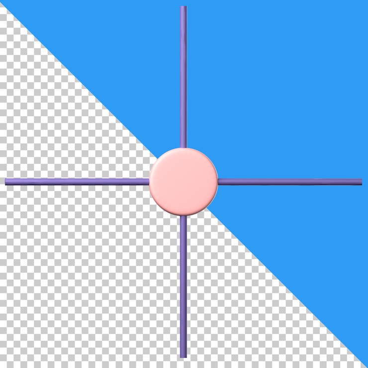 PSD connected wires icon isolated on the transparent background