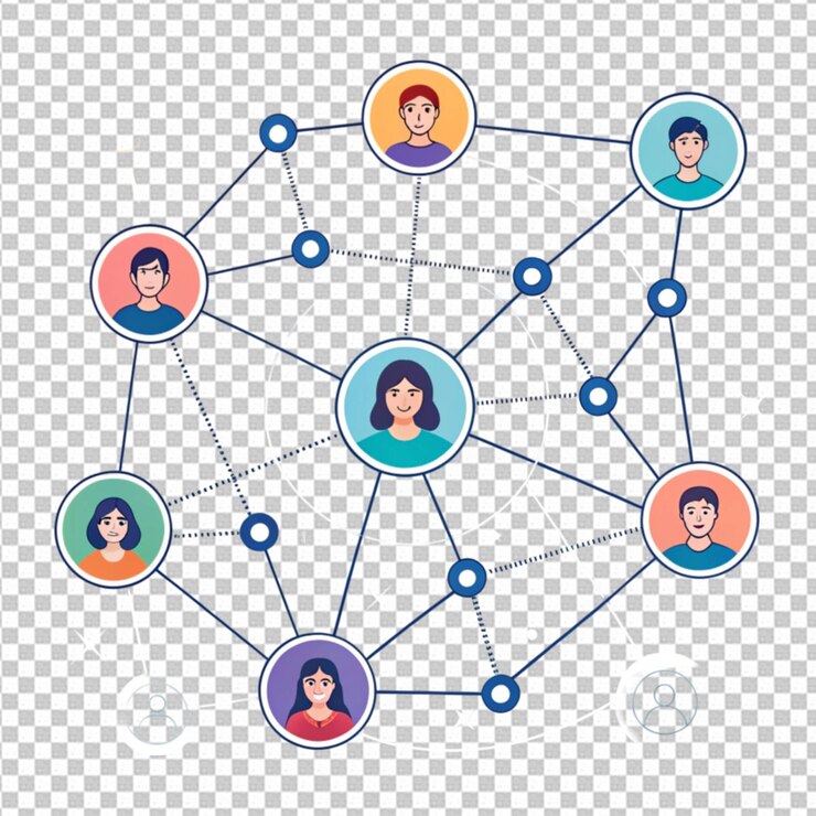 PSD connection network business global internet social
