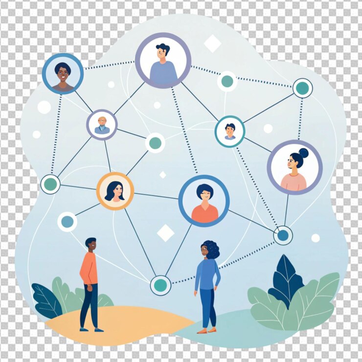 PSD connection network business global internet social