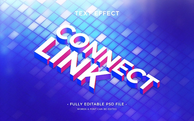 Connection text effect