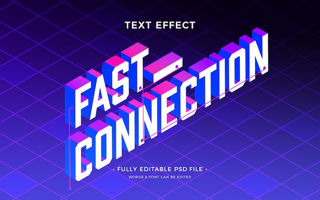 Connection  text effect