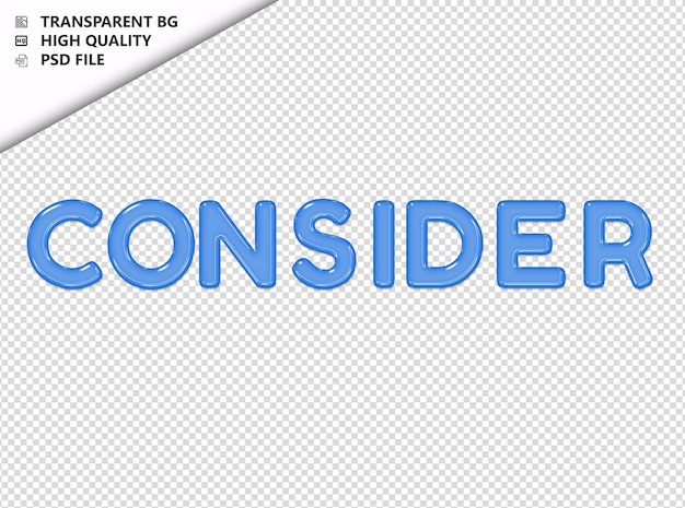 PSD consider typography text glosy glass psd transparent