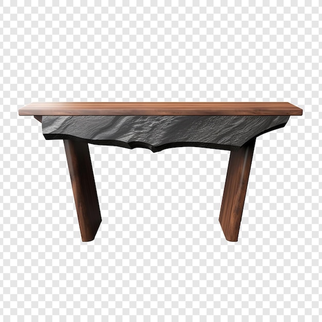 PSD console tafel geïsoleerd op transparante achtergrond