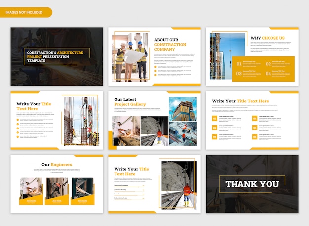 PSD constraction and architecture project overview presentation template