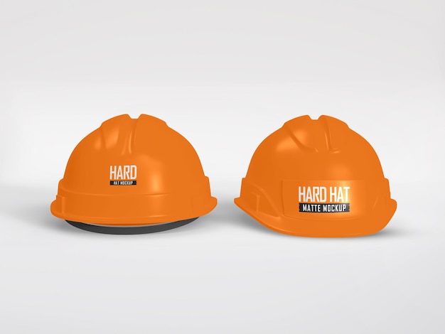Construction hard hat mockup