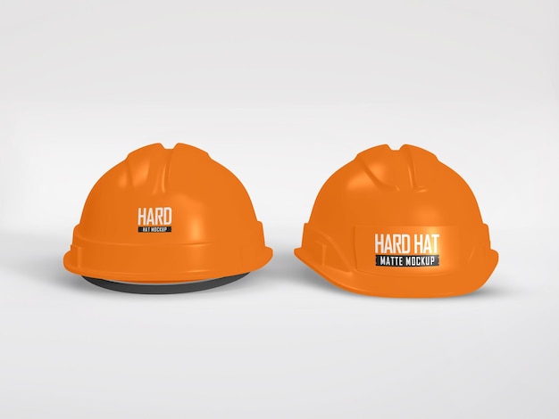 PSD construction hard hat mockup