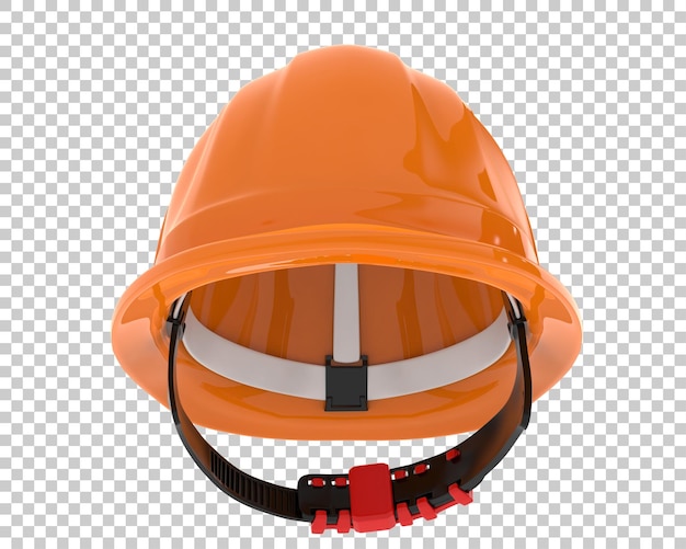 PSD construction hat on transparent background 3d rendering illustration