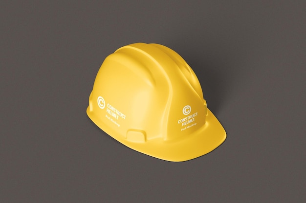 Construction helmet mockup