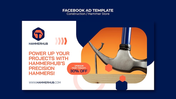 PSD construction project facebook template