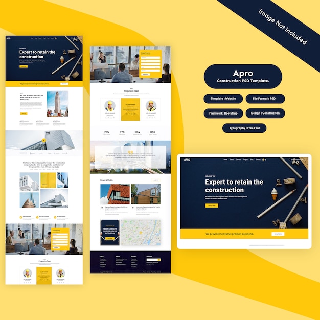 Construction psd template