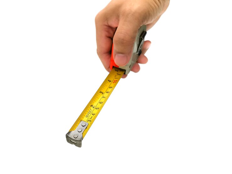 PSD construction roulette in hands transparent background