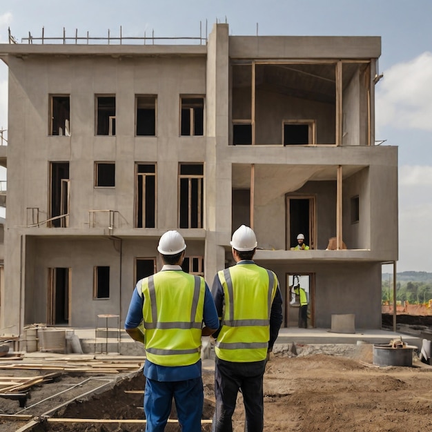 Construction site on building site