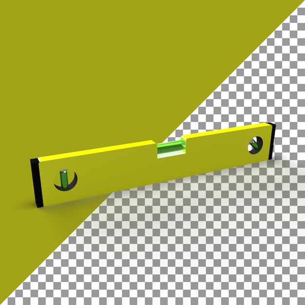 Construction Water Level 3d rendering realistic leveling tool in highquality illustration