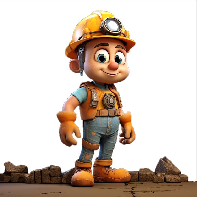 Construction Worker Mascot