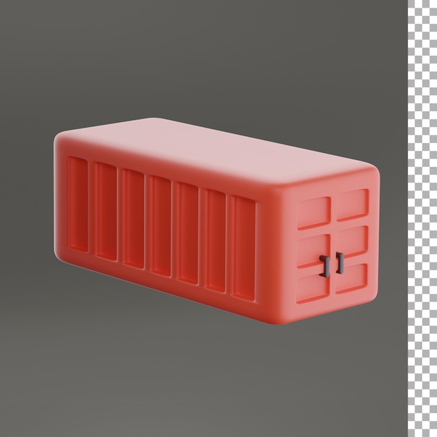 Container 3d illustratie