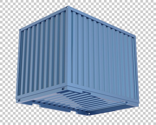 PSD container geïsoleerd op transparante achtergrond 3d-rendering illustratie