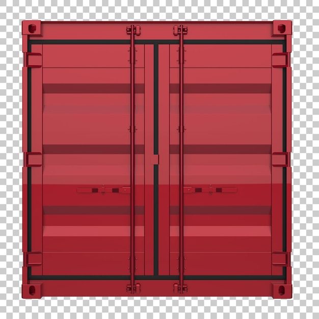 PSD container geïsoleerd op transparante achtergrond 3d-rendering illustratie