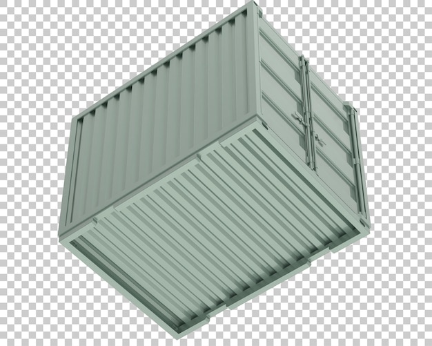 container isolated on transparent background 3d rendering illustration