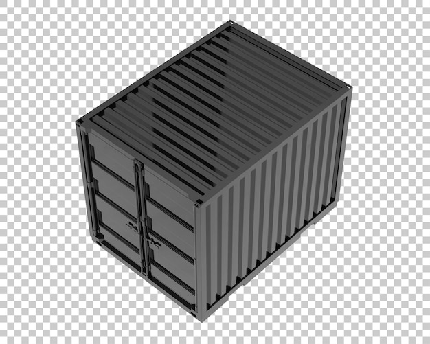 PSD container isolated on transparent background 3d rendering illustration