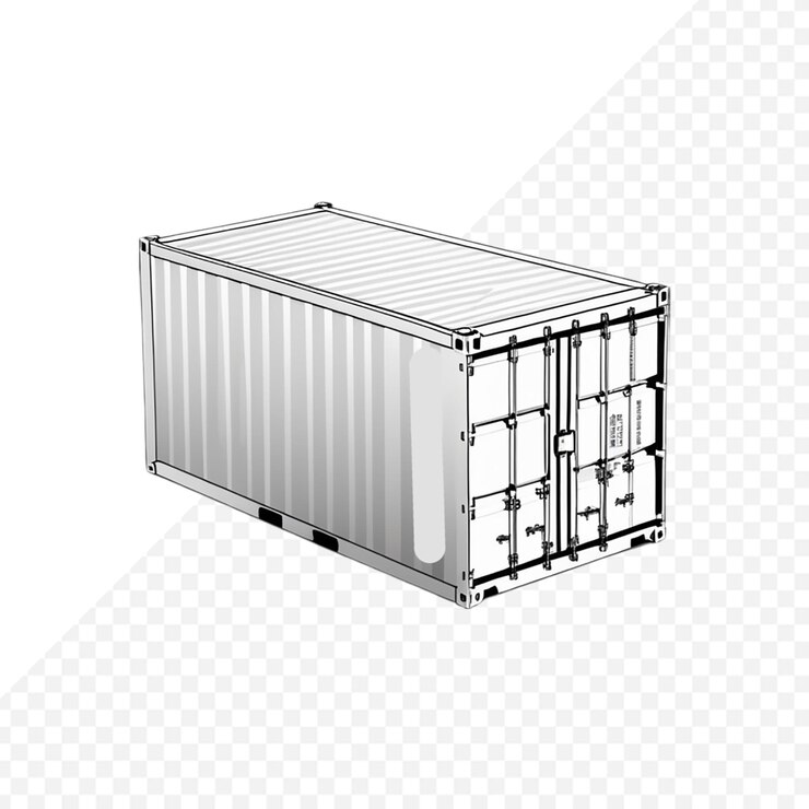 PSD container isolated transparent background