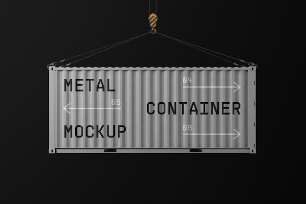 PSD container mockup