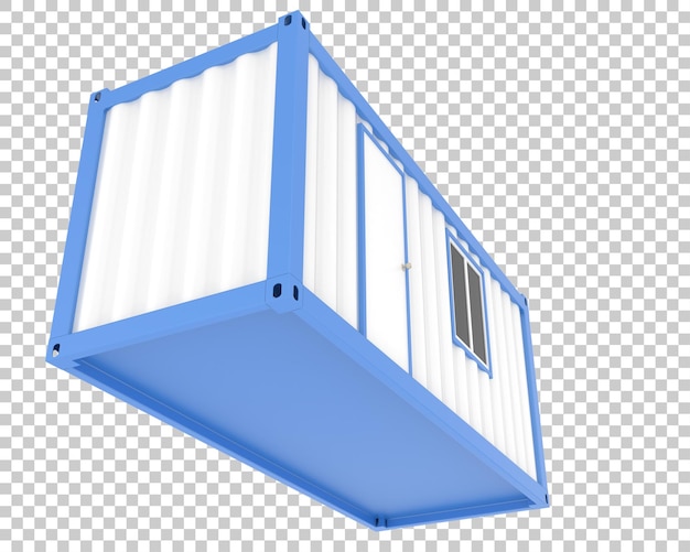 PSD container op transparante achtergrond 3d-rendering illustratie