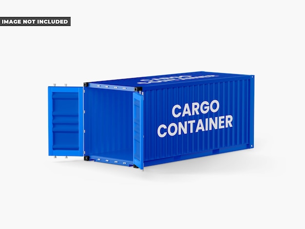 PSD container open mockup