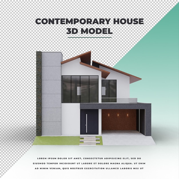 PSD contemporary house