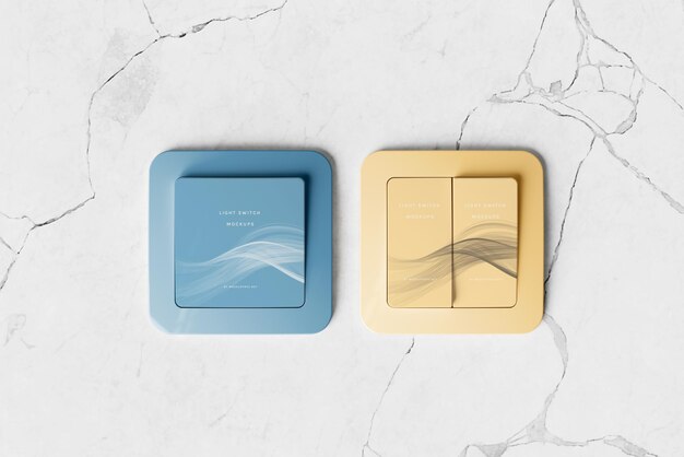 contemporary light switch designer mockup