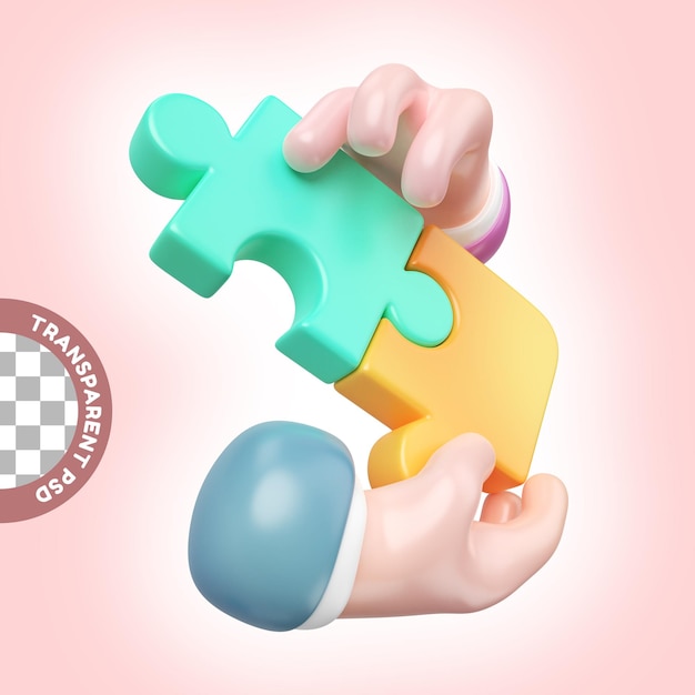 Значок вклада в 3D-иллюстрацию