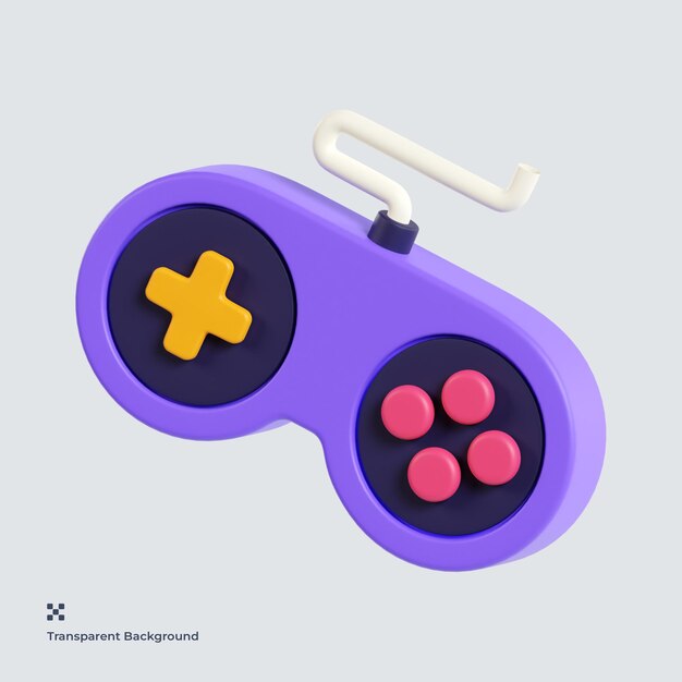 Illustrazione 3d del controller