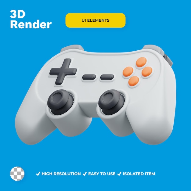 PSD 3d レンダリングのコントローラー ui 要素