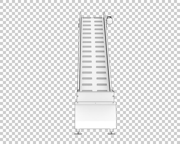 PSD 透明な背景 3 d レンダリング図に分離されたコンベア ベルト