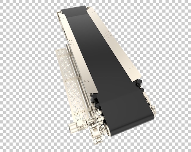 Conveyor belt isolated on transparent background 3d rendering illustration