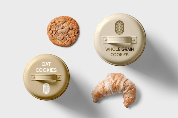 PSD il cookie può visualizzare il mockup dall'alto