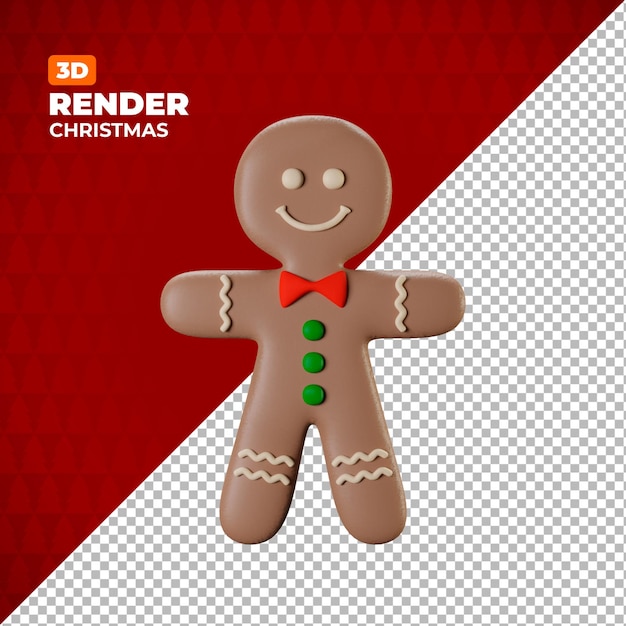 PSD cookie happy christmas 3d