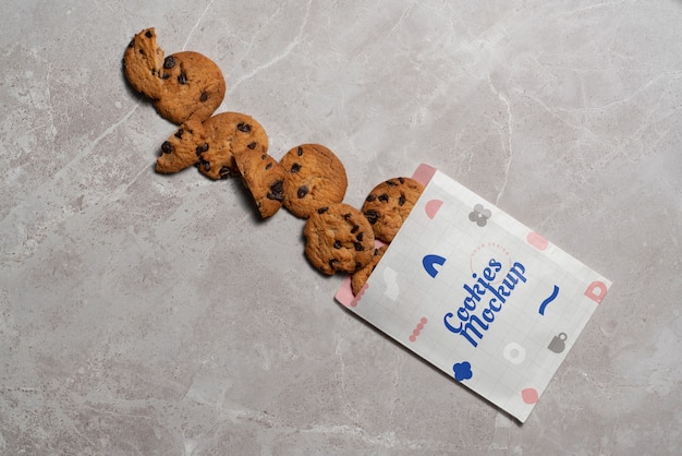 Cookie packaging design mockup