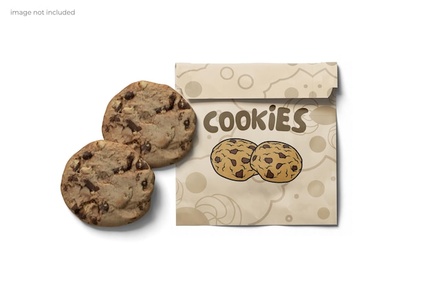 Cookie packaging mockup