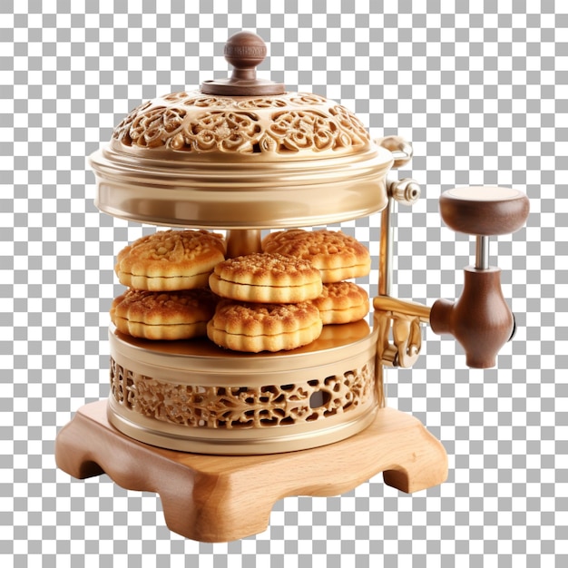 PSD cookie press on transparent background