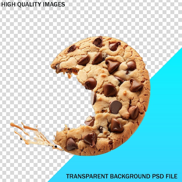 PSD a cookie with a letter m on it