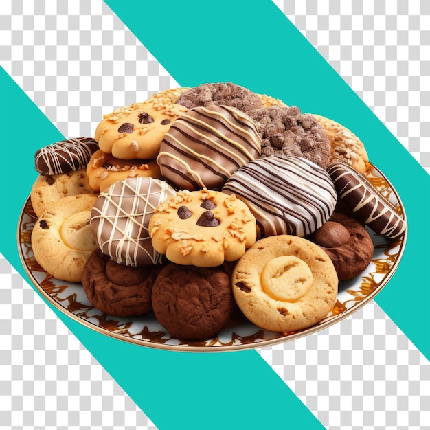 PSD cookies isolated png isolated on transparent background