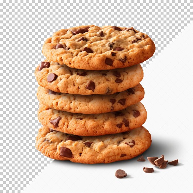 Cookie isolati su sfondo trasparente