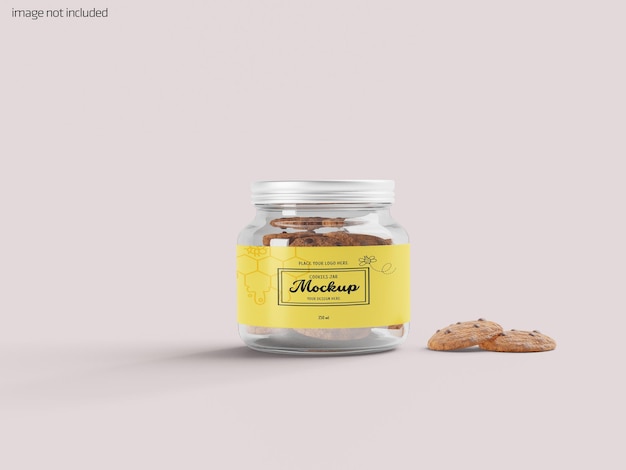 PSD mockup di barattolo di biscotti